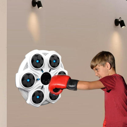 Smart Bluetooth-Compatible Boxing Machine, Wall Mounted Boxing Mat, Music Boxing Target, Home, Indoor, and Gym Music, Exercise Coordination