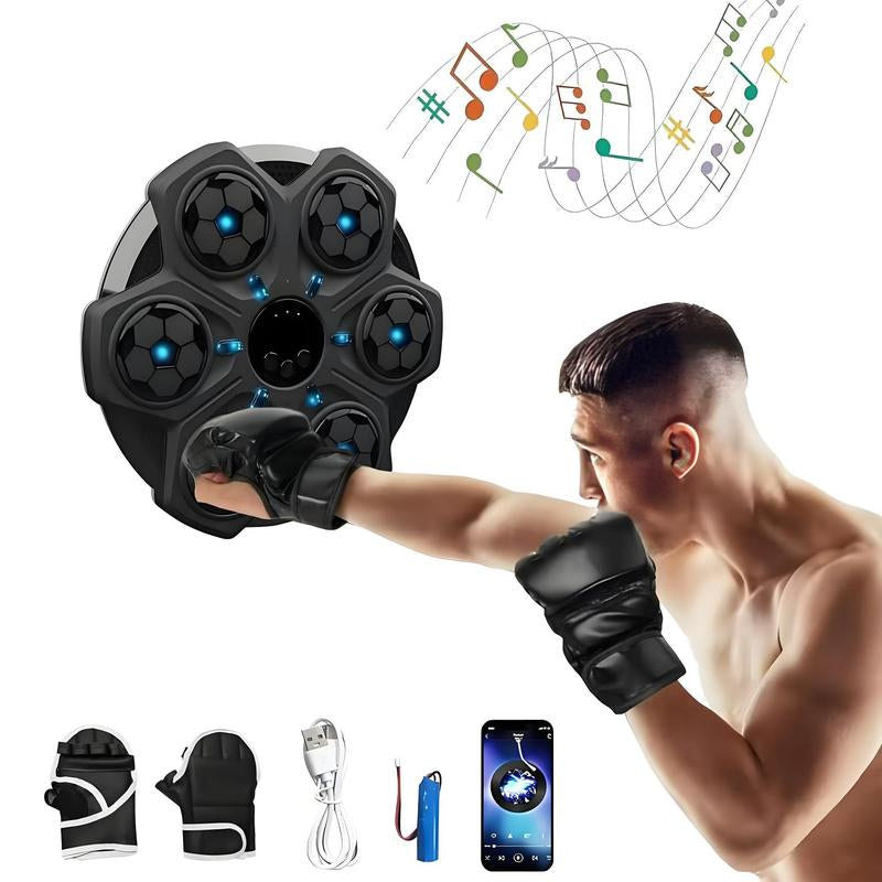 Smart Bluetooth-Compatible Boxing Machine, Wall Mounted Boxing Mat, Music Boxing Target, Home, Indoor, and Gym Music, Exercise Coordination