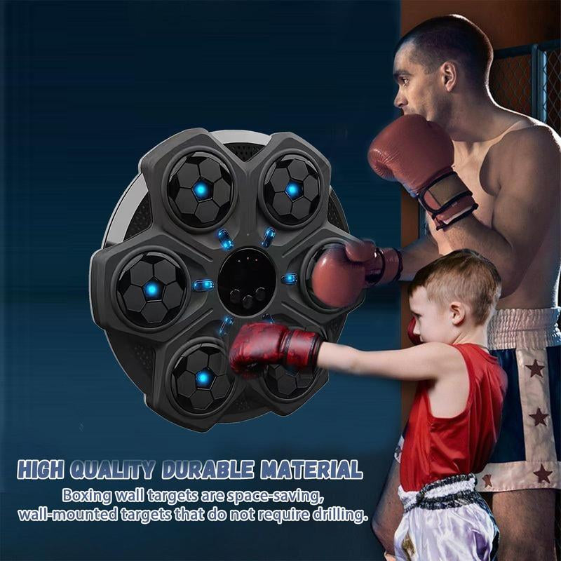 Smart Bluetooth-Compatible Boxing Machine, Wall Mounted Boxing Mat, Music Boxing Target, Home, Indoor, and Gym Music, Exercise Coordination