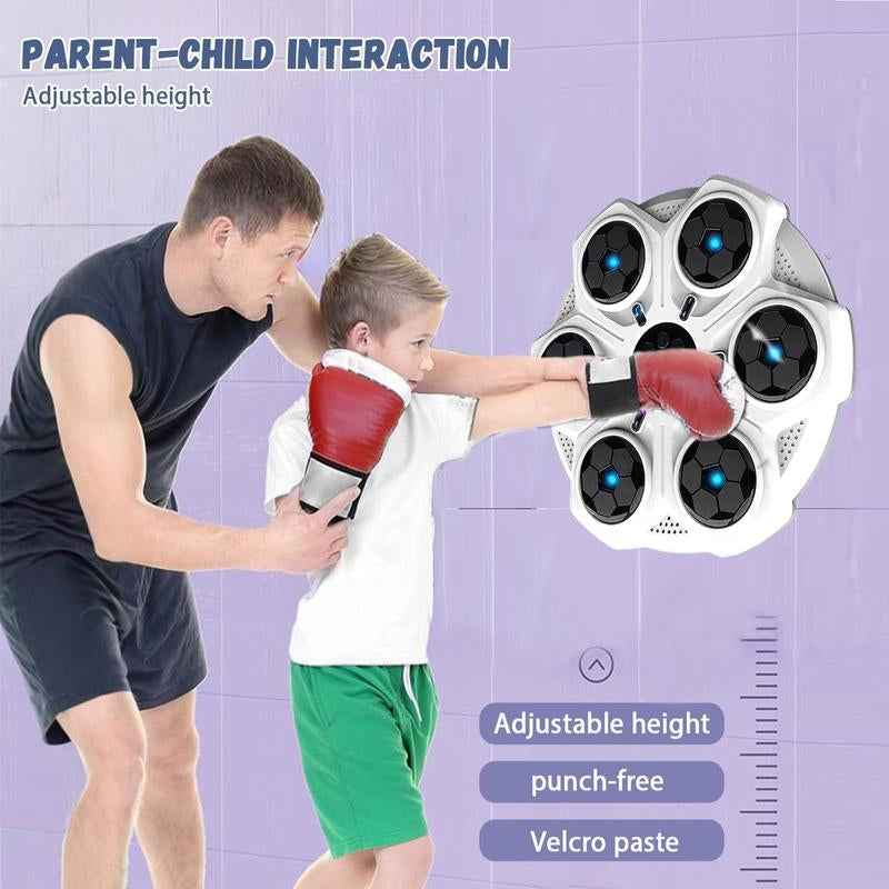 Smart Bluetooth-Compatible Boxing Machine, Wall Mounted Boxing Mat, Music Boxing Target, Home, Indoor, and Gym Music, Exercise Coordination